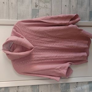 Forever 21 M Pink Cowl Neck Sweater